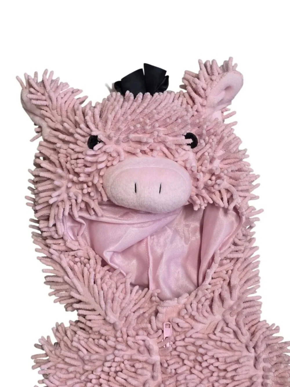 Going Wild Pig Costume Infant Baby 3-6 Months Plush Pink Farm Animal Halloween